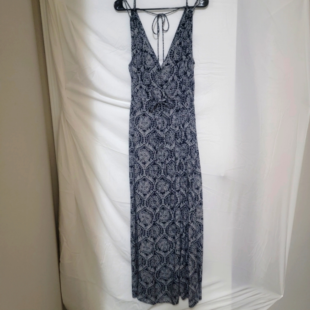 Blue paisley maxi dress size large